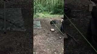 Wild camping - Air rifle target practice 👍🏻