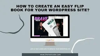 How to create an easy flip book for your wordpress site? | #TNcFlipbook  #WordPress |