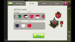 😱Change ur clan badge and set ur country badge in clan🤩after update 2025 | Clash of Clans | #coc