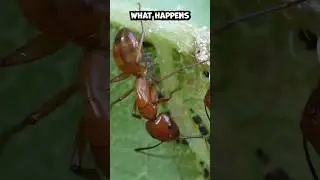 Aphids and Ants Up Close - Mutualism!! #nature #stem