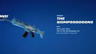 Fortnite Kang and Kodos Glider mad Simpsons Reactive Wrap Emc_co86 PSN