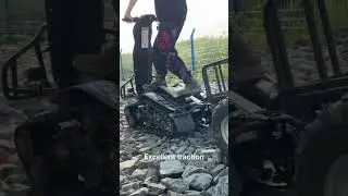 The Shredder 200E handles harsh terrain like a boss #allterrain #offroadvehicle #viralvideo