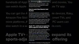 Real Madrid Fans Would Love This Documentary On Apple TV || LAMPUINDONESIA || #shorts
