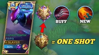 Nerfed Alpha Best Build (New Update) | Alpha Best Build And Emblem 2023 | MLBB