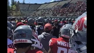 Recap: Quarterback battle, new-look defense headlines Washington State's Crimson & Gray Spring Game