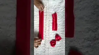 DIY Bow🎀|#bow #sewing#craft #red #baby #handmade#shorts