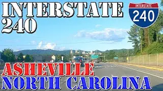 I-240 East - Asheville - North Carolina - 4K Highway Drive