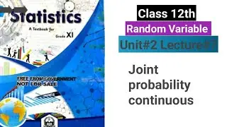 joint probability distribution | marginal | mathematical  expectation | variance | unit#2 lecture#7