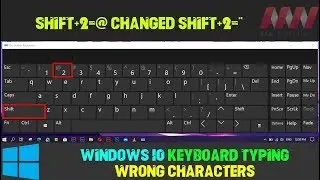 How to Fix Windows 10 Keyboard Typing Wrong Characters (Shift+2=@ Changed Shift+2=
