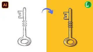 How to draw a Key in adobe illustrator | Key Icon Vector Tutorial