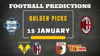 FOOTBALL PREDICTIONS TODAY 15/01/2026 | BUNDESLIGA | SERIE A |