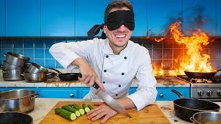 Cooking an Entire Meal Blindfolded!