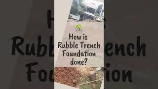 Types of Foundation in construction | 1. Rubble Trench foundation #shorts