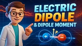 Electric Dipole and Dipole Moment | 3D animated explanation | 12th physics || Electrostatics| hindi