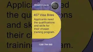 407 Visa Bites - Qualfications Needed   #visasponsorship #registeredmigrationagent
