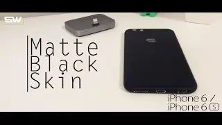 Slickwraps Matte black skin for iPhone 6, 6s