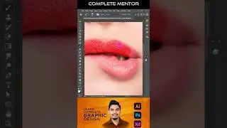 Lip color change photo editing| Photoshop Tutorials | Complete Mentor #youtubeshorts #shorts