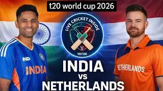 LIVE: IND vs NED, T20 World Cup 2026 I Live Cricket Match Today