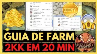 GUIA DE FARM DE ZENY, FAÇA ZENYS RAPIDO NO HISTORY REBORN