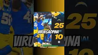 #viruegaopina👊🏈 #Chargers supera a #Steelers en #SNFxESPN #NFLxESPN #NFL