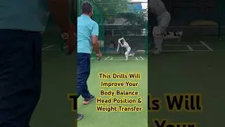 head position aur body balance ko sahi karne ki drills #batting #cricket #battingdrills #coverdrive