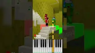 Backroom vs Baby Shark mikey Battle vs JJ sister Love JJ Running @BananaD. - Piano Tutorial