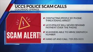 UCCS alerts public to police officer impersonation scam