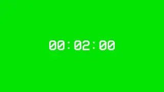 Timer 2 Minute Green Screen