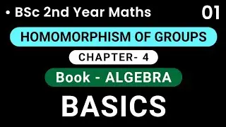 Homomorphisum of Groups | Basics | BSc 2nd Year | HPU