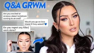 Q&A GRWM - SULTRY, SOFT GLAM! Hair, Makeup & Outfit For Post Lockdown Life! | Hannah Renée