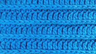Crochet Royal Ridge Stitches - Free Dishcloth Pattern - Left Handed
