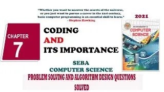 CHAPTER 7 Question 4 (problem solving and algorithm design) SOLVED