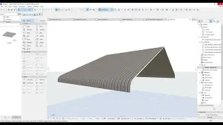 How to create Curving bullnose roof in Archicad
