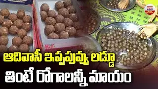 ఆదివాసీ ఇప్పపువ్వు లడ్డూ తింటే రోగాలన్నీ..|Natural and Healthy Ippa Puvvu Laddu by Adivasi Community