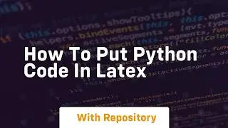 how to put python code in latex