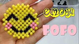 Emoji Fofinho - Passo a Passo com Miçangas ou Pérolas