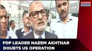 Kashmir: PDP Leader Naeem Akhtar Calls Al-Zamahiri 'Terrorist Leader' | Latest News | Times Now