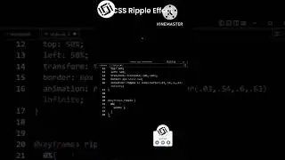 CSS Rippel Animation | Html Css JavaScript | Dev Area #shorts