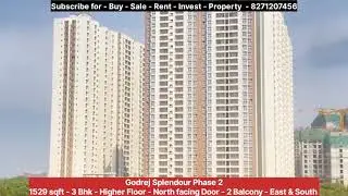 Godrej Splendour Phase 2 - 3bhk - 1529 sqft - Higher Floor - 8271207456