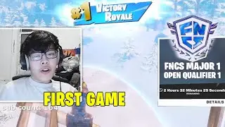AsianJeff выигрывает свою первую игру FNCS Major 1 Open Qualifier 1 с OliverOG