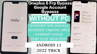 Oneplus 6 frp bypass without pc | oneplus 6 frp bypass | 1+6 Frp Bypass| how to unlock oneplus 6 frp