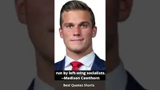 Madison Cawthorn talks about left-wing socialists.#shorts  #medisoncawthorn #politician  #usa
