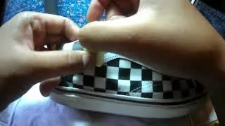 Vans Old Skool Checkerboard Repaint  (Black Part Only)