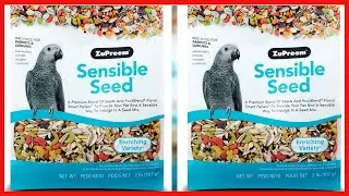 ZuPreem Sensible Seed Bird Food for Parrots and Conures, 2 lb bag 2 pack   Premium Blend of Seeds