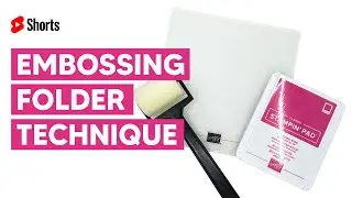 Embossing Folder Technique #shorts