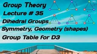 Lecture # 35 Dihedral Groups . Geometry and shapes of symmetries of D3.