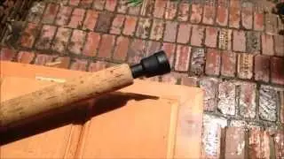 Cork fishing rod handle fix