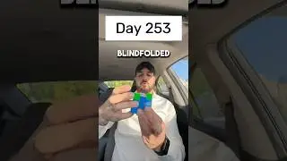 Day 253 of solving the Rubik&rsquo;s cube blindfolded every single day until I break the National Record.