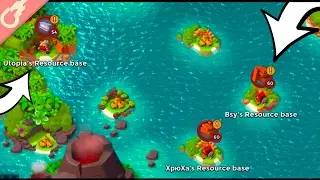 These Bases Give You LOOT LIKE CRAZY! Boom Beach Resource Base Map Clear!