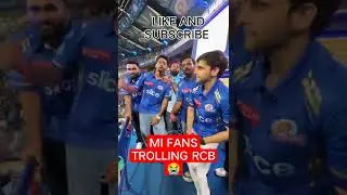 Mi fans trolling RCB 😭 #rcb #mi #ipl2024